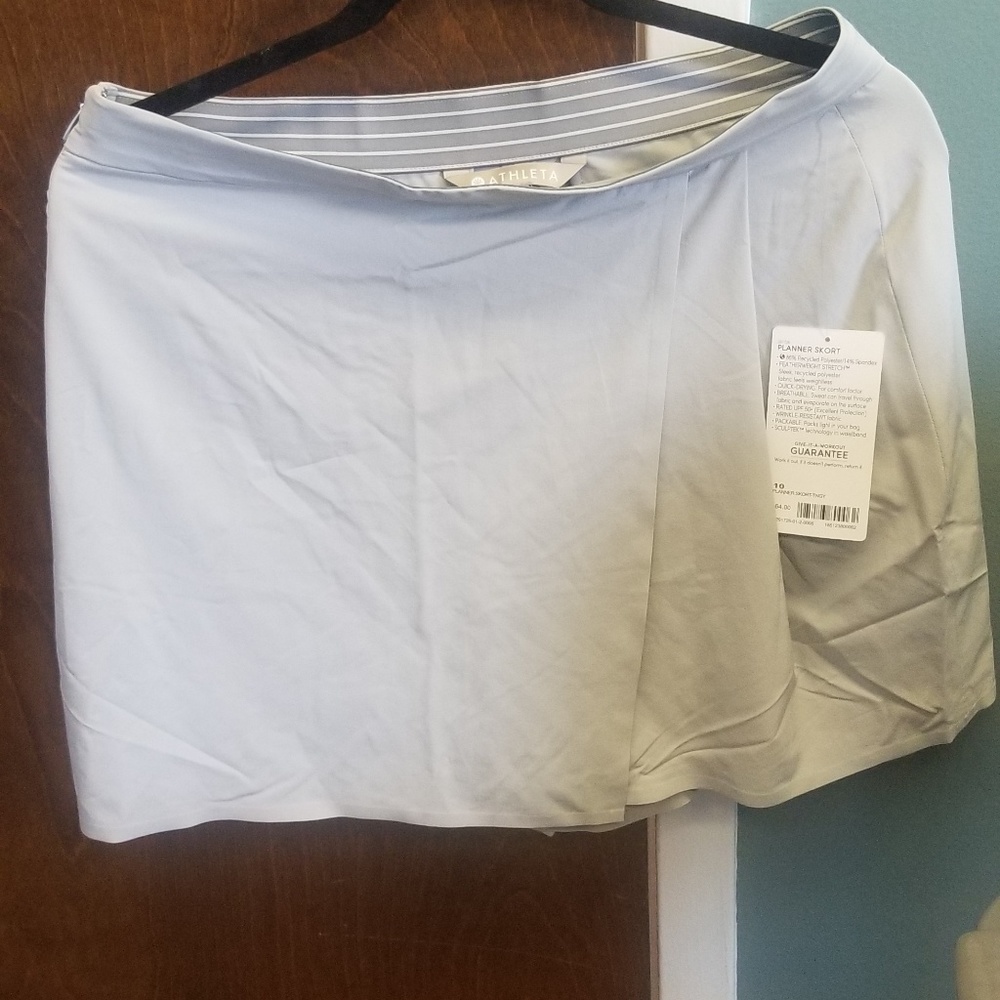 Athleta Planner Skort Grey 10, NWT